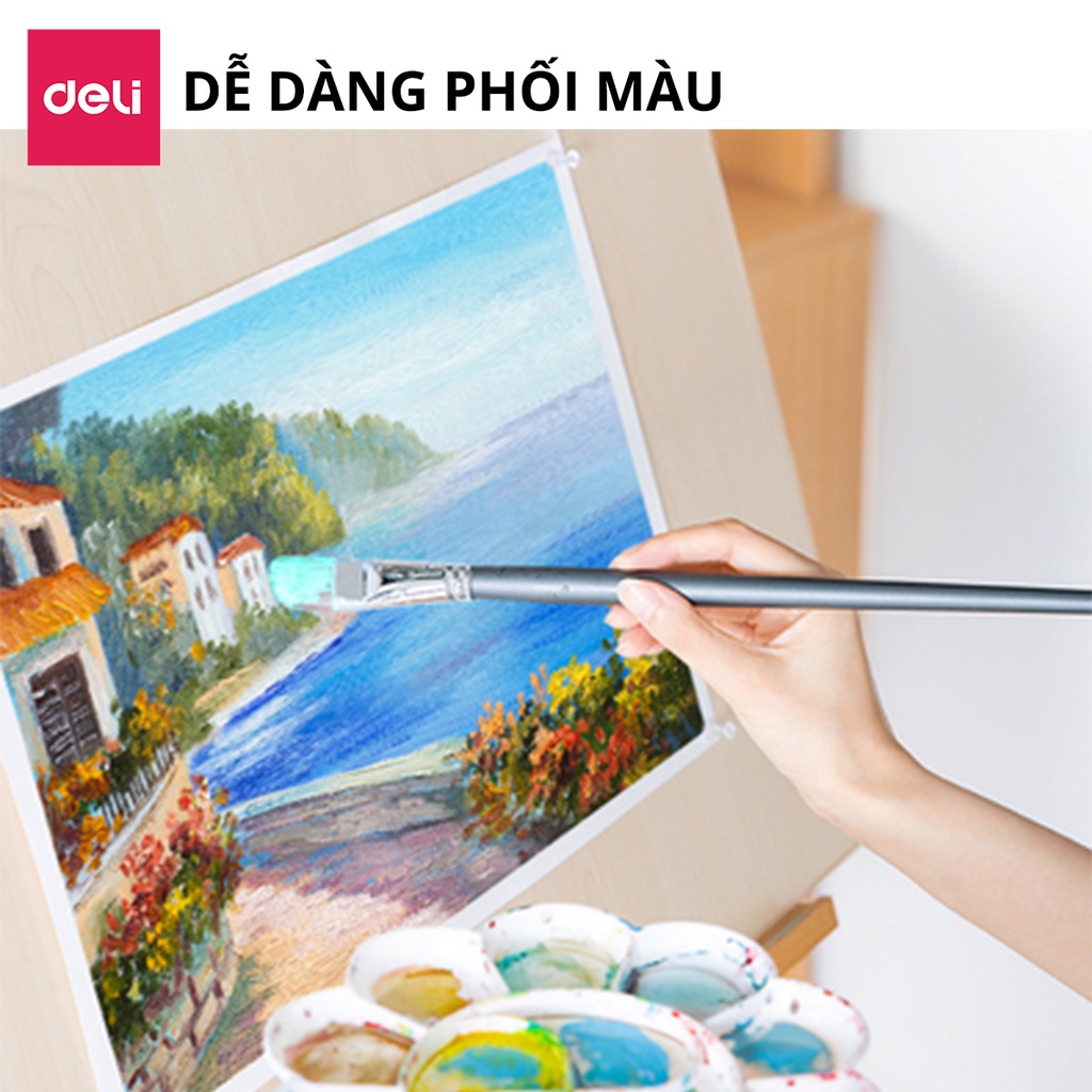 Giấy vẽ chuyên dụng Deli - Gouache - Định lượng 8k 160gsm/180gsm 1 tệp/ 20 tờ- 73615 / 73617