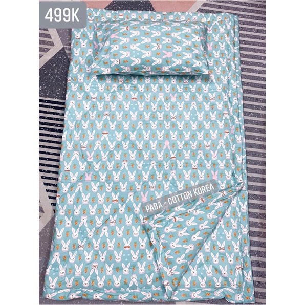 [ TẶNG GỐI ] CHĂN MỀN COTTON HÀN QUỐC CHO BÉ