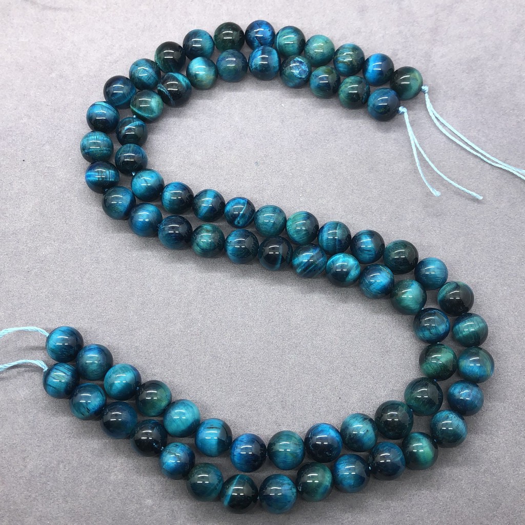 Chuỗi Hạt Đá Mắt Hổ Tự Nhiên 4-14mm Dùng Làm Vòng Đeo Tay Diy