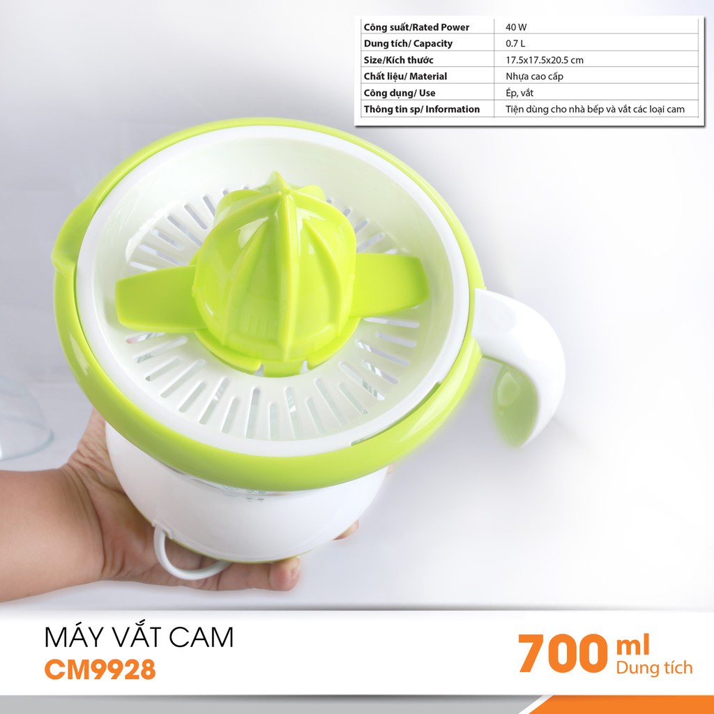 Máy Vắt Cam Citrus Juicer Comet CM9928 Tiện Dụng