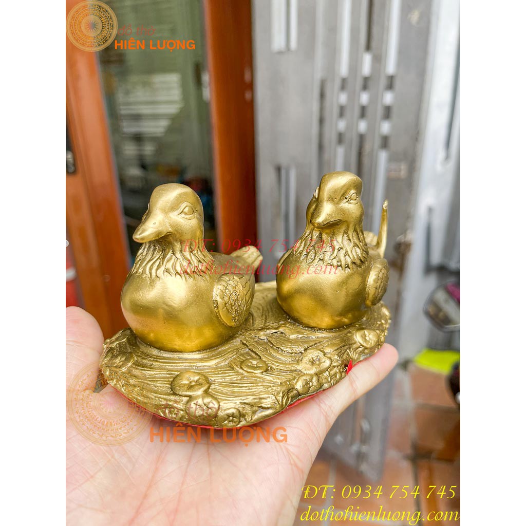 Đôi Chim Uyên Ương Phong Thủy Bằng Đồng