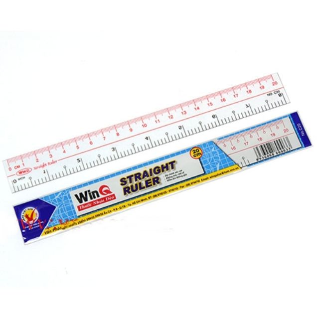 Combo 10 Thước kẻ WinQ dẻo 20cm