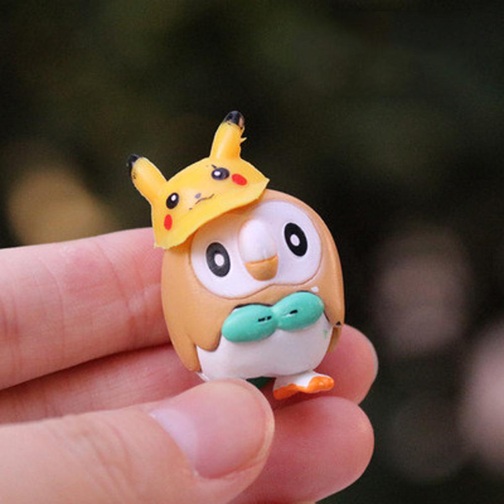 Mô Hình Đồ Chơi Nhân Vật Hoạt Hình Pokemon Rowlet Psyduck Squirtle Eevee