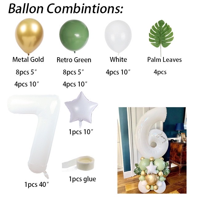 SET CHÙM BÓNG SINH NHẬT ,HAPPY BIRTHDAY TỰ LÀM , BÓNG NHÔM SỐ
