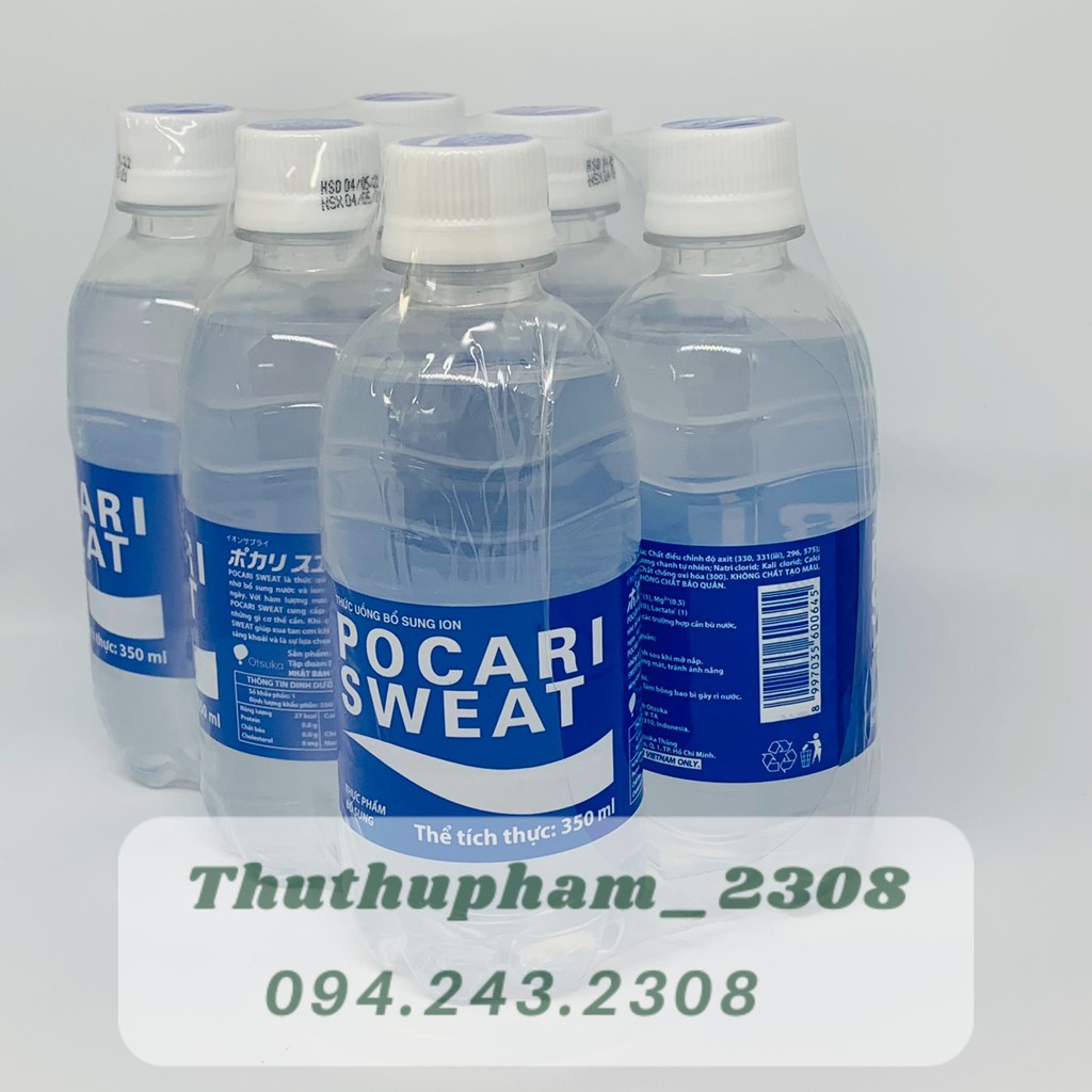 COMBO 6 CHAI 350ml Pocari Sweat Nước Bổ Sung ion 350 ml