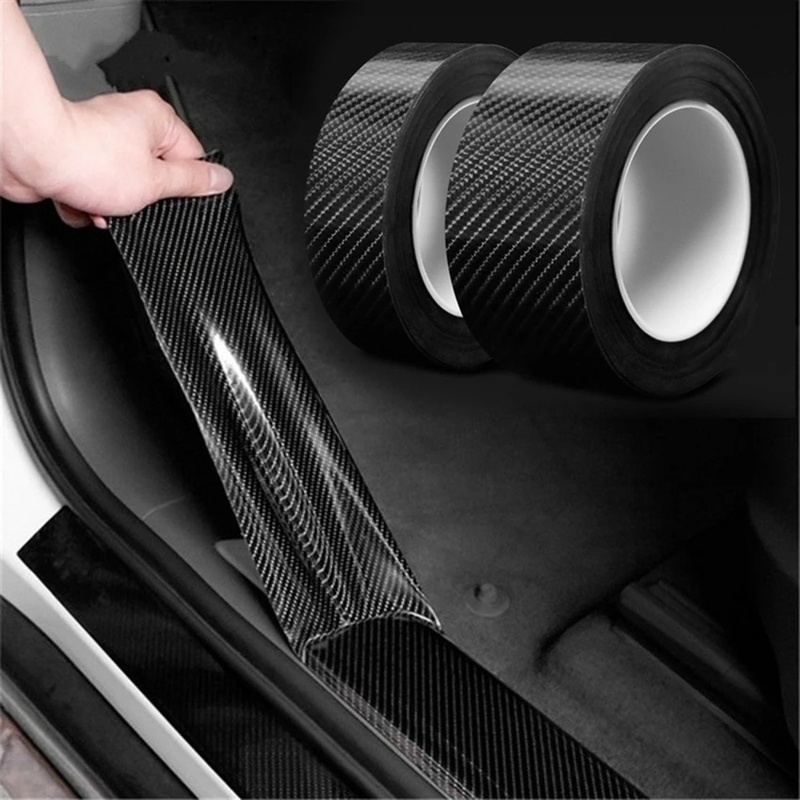 Cuộn Băng Keo 3D 3 / 5m Bằng Sợi Carbon Chống Trầy Xước Chống Thấm Nước Trang Trí Xe Hơi