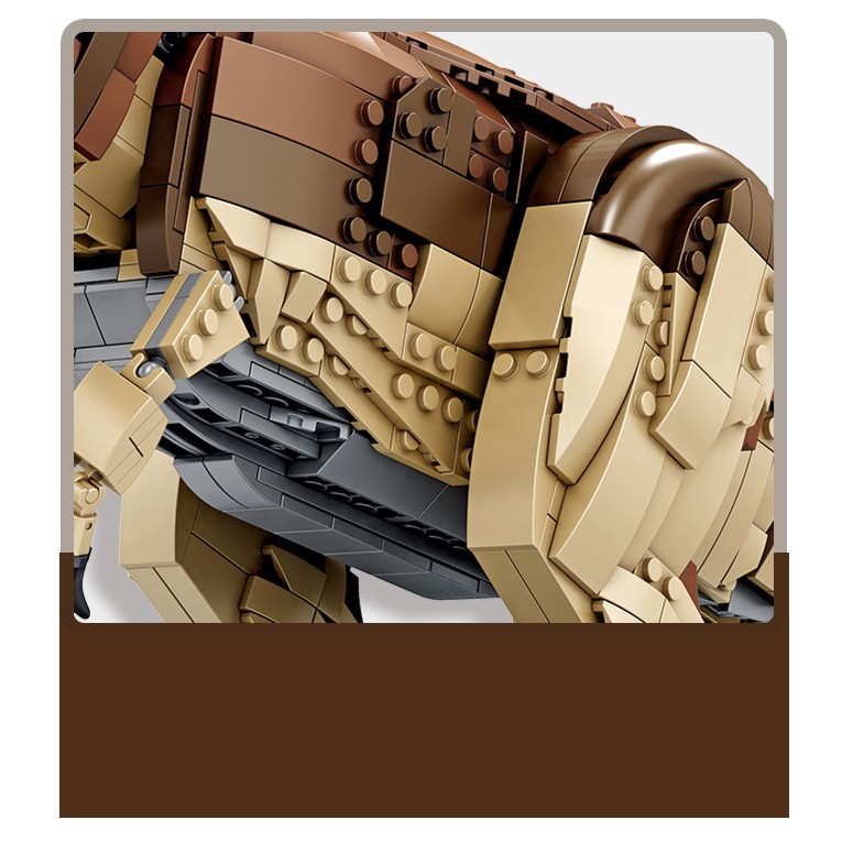 Đồ chơi lắp ráp Khủng long bạo chúa T-rex - Panlos 611001 T-Rex Dinosaur - 1813 Mảnh ghép