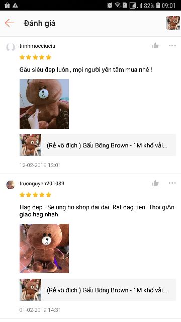 (Rẻ vô địch ) Gấu Bông Brown - 1M khổ vải hàng cao cấp