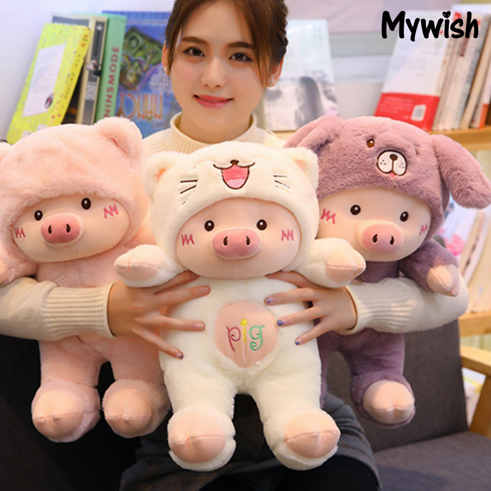 MYWISH Funny Pig Coplay Cats Bear Doll Plush Stuffed Toy Children Birthday Xmas Gift