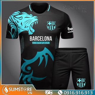 Bộ quần áo bóng đá CLB Barca Đen 10 - Đồ đá banh 2021