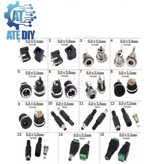Jack nguồn dc 5.5x2.1mm 5.5x2.5mm các loại