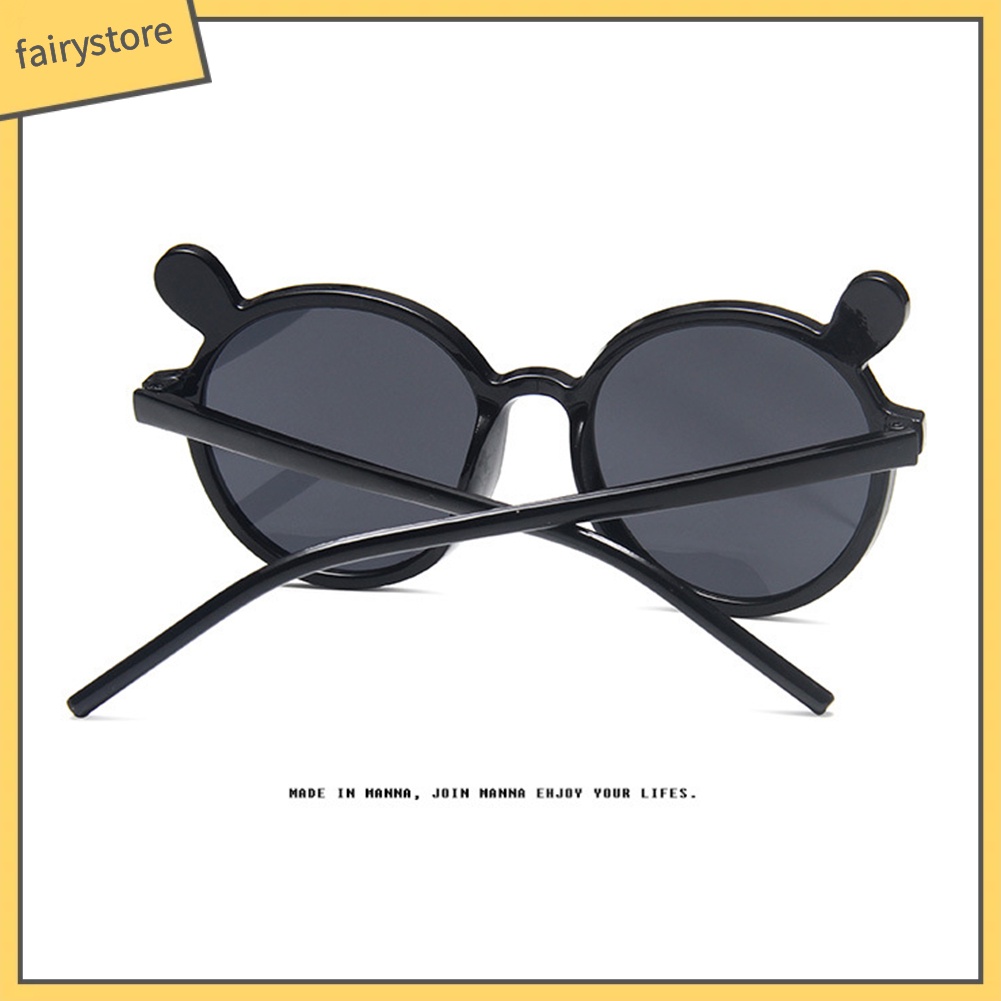 Kính Mát Gọng Tai Gấu Đáng Yêu Cho Bé Gái