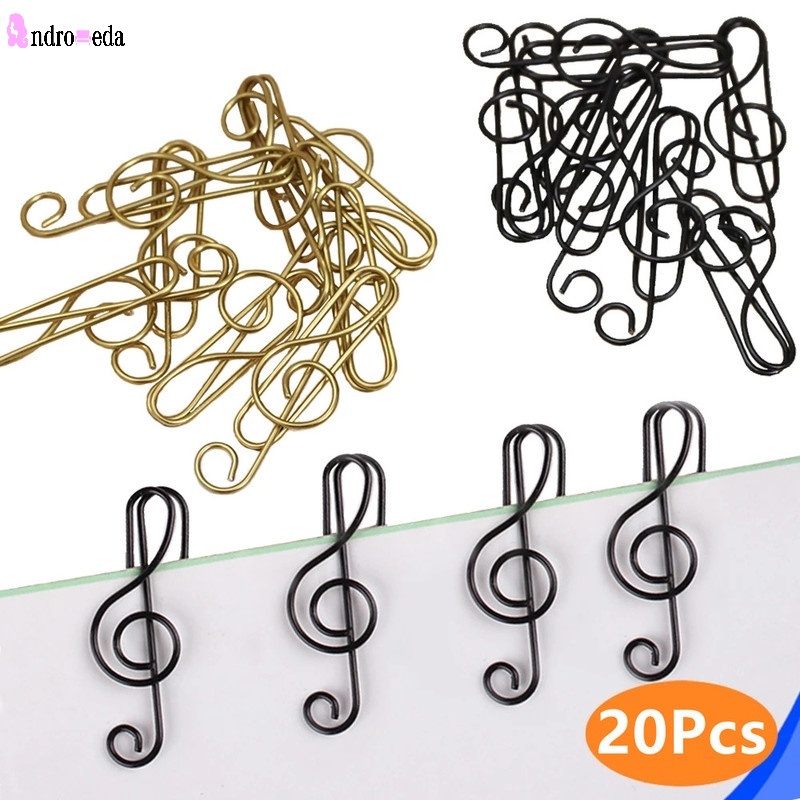 Set 20 Kẹp Giấy Ghi Chú Hình Nốt Nhạc Dễ Thương
