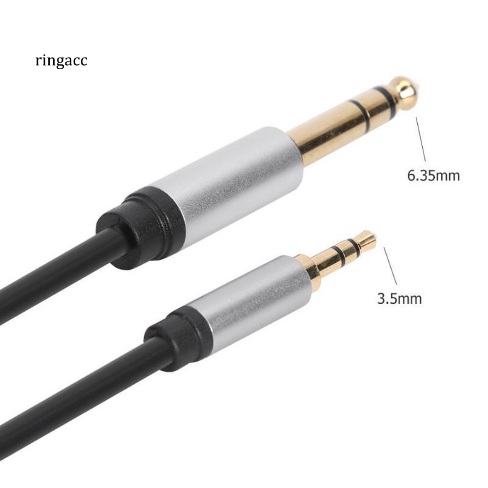 Dây Cáp Âm Thanh Chuyển Đổi Đầu Cắm 3.5Mm Sang Đầu Cắm 6.35mm Cho Loa Khuếch Đại Âm Thanh