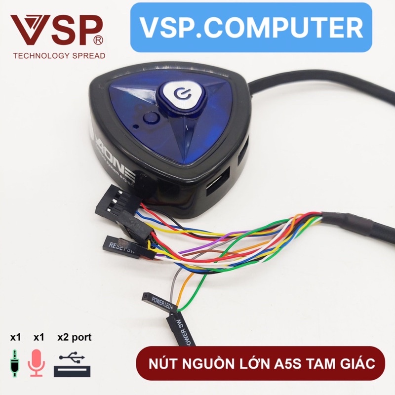 SIEU KHUYẾN MẠI  Combo 2cái Nút Nguồn Lớn 05 Aone A5S Tam Giác - Tròn  Chính Hãng
