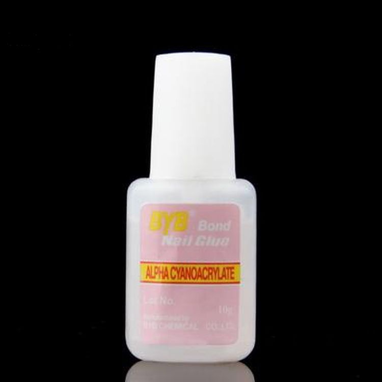 [Hàng mới về] Keo dán móng kèm cọ trang trí móng tiện dụng 10g