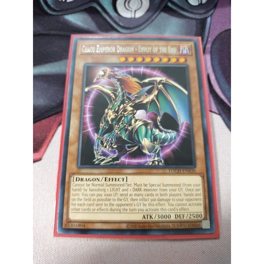 Lá Thẻ Bài Yugioh Chính Hãng Chaos Emperor Dragon - Envoy of the End - TOCH-EN030