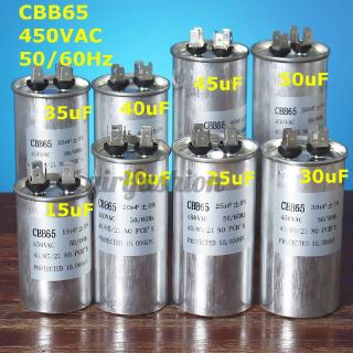 Tụ điện 15-50uf cbb65 450v 50 / 60hz cho máy điều hòa