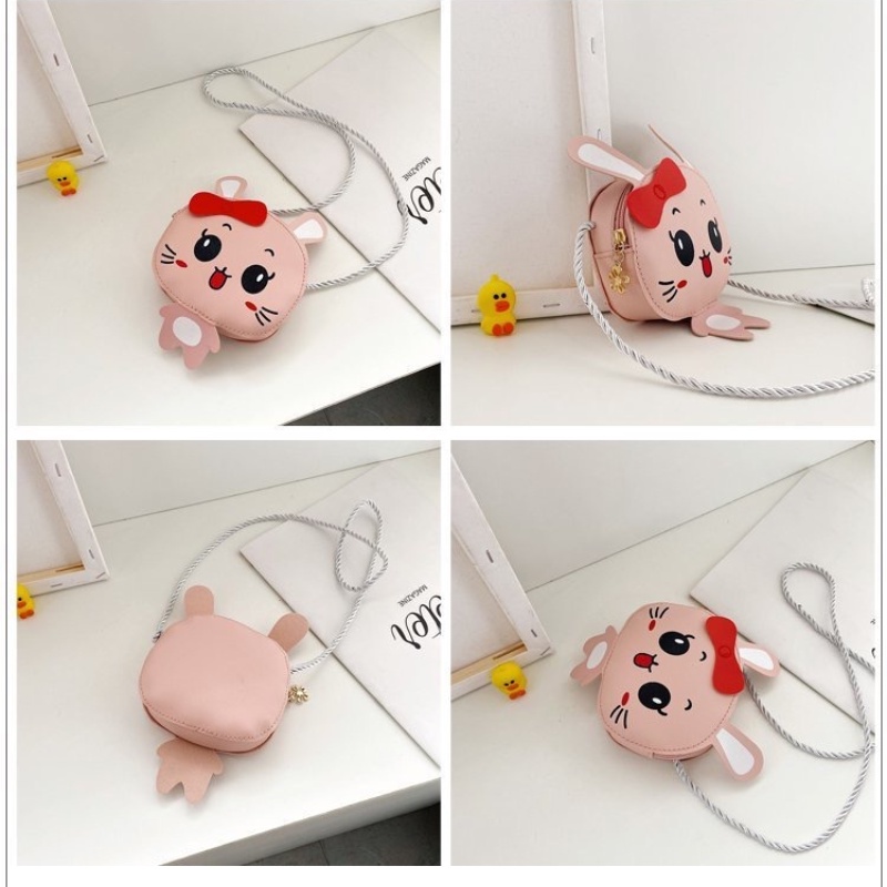 Túi đeo chéo mini, túi đựng lì xì tết cho bé gái hình động vật xinh xắn dễ thương chất liệu da PU bền đẹp Xu Xu Kids
