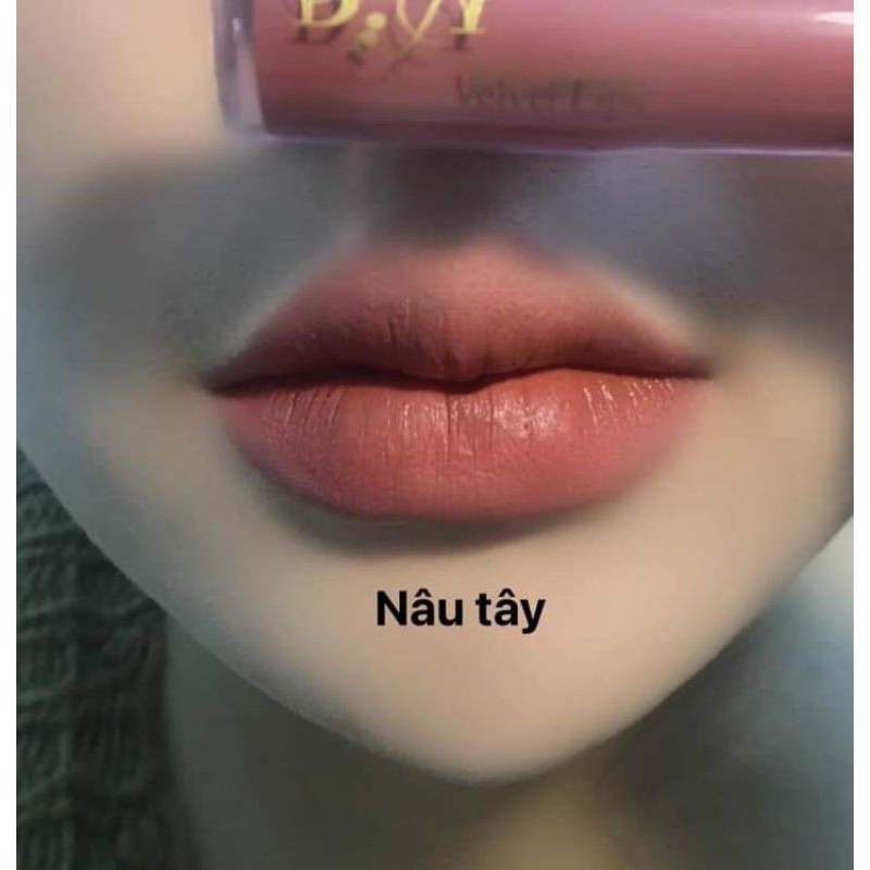 <Mua 1 tặng 1 dưỡng môi >Son B.A Beauty velvet lips_Màu Nâu Tây