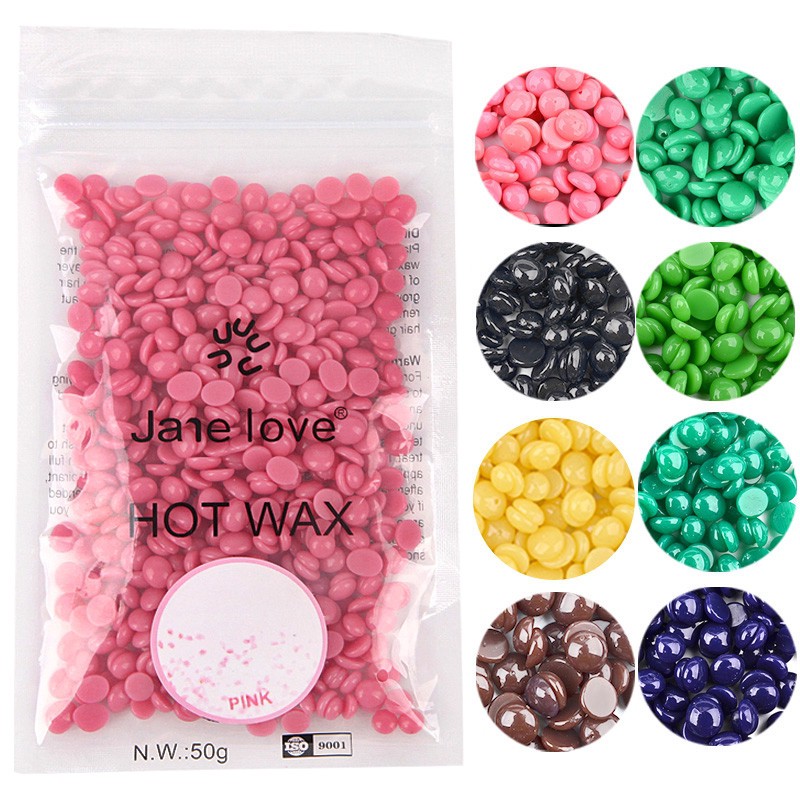 [Hàng mới về] Bộ 100g hạt sáp tẩy lông chuyên dụng để làm đẹp