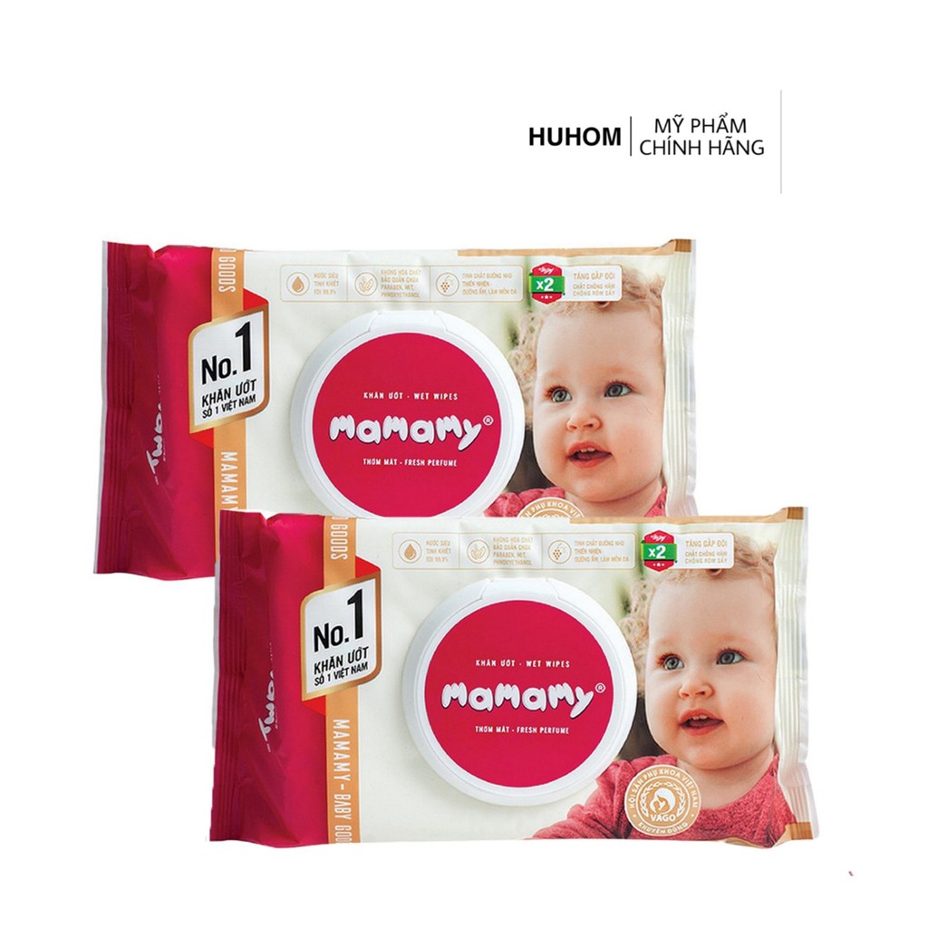 COMBO 5 KHĂN ƯỚT MAMAMY 100 TỜ