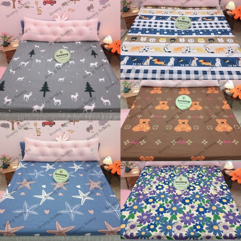 Ga chống thấm cotton AMAZING BEDDING không nóng, không bí, thoáng mát dùng trực tiếp( nhiều mẫu)