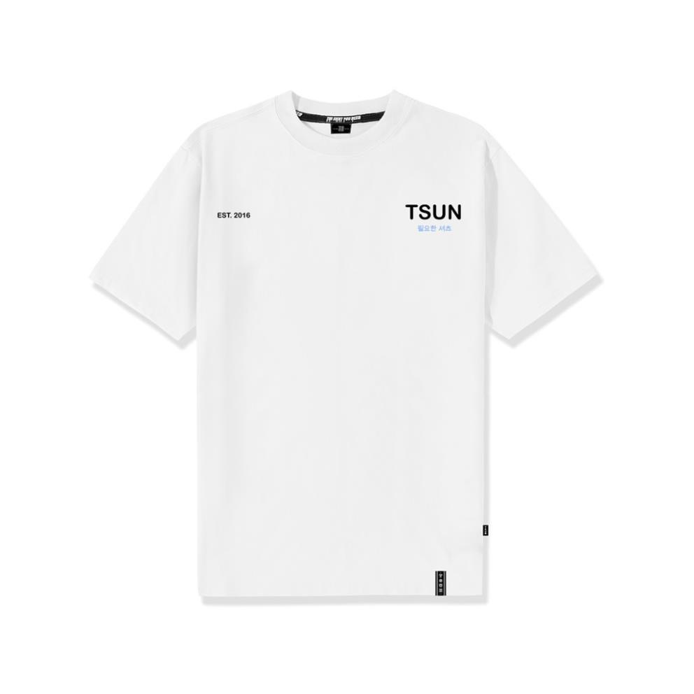 SALE Áo thun TSUN basic - Sig 1 - Trắng - Unisex