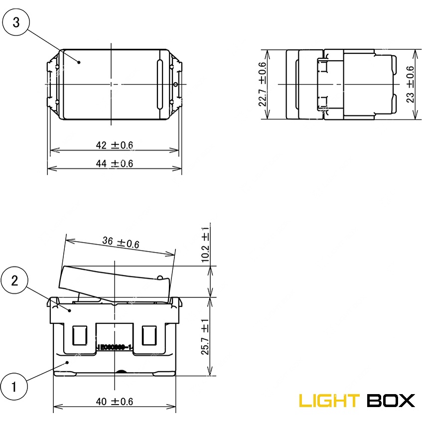 Công tắc loại nhỏ Panasonic Halumie Xám Ánh Kim