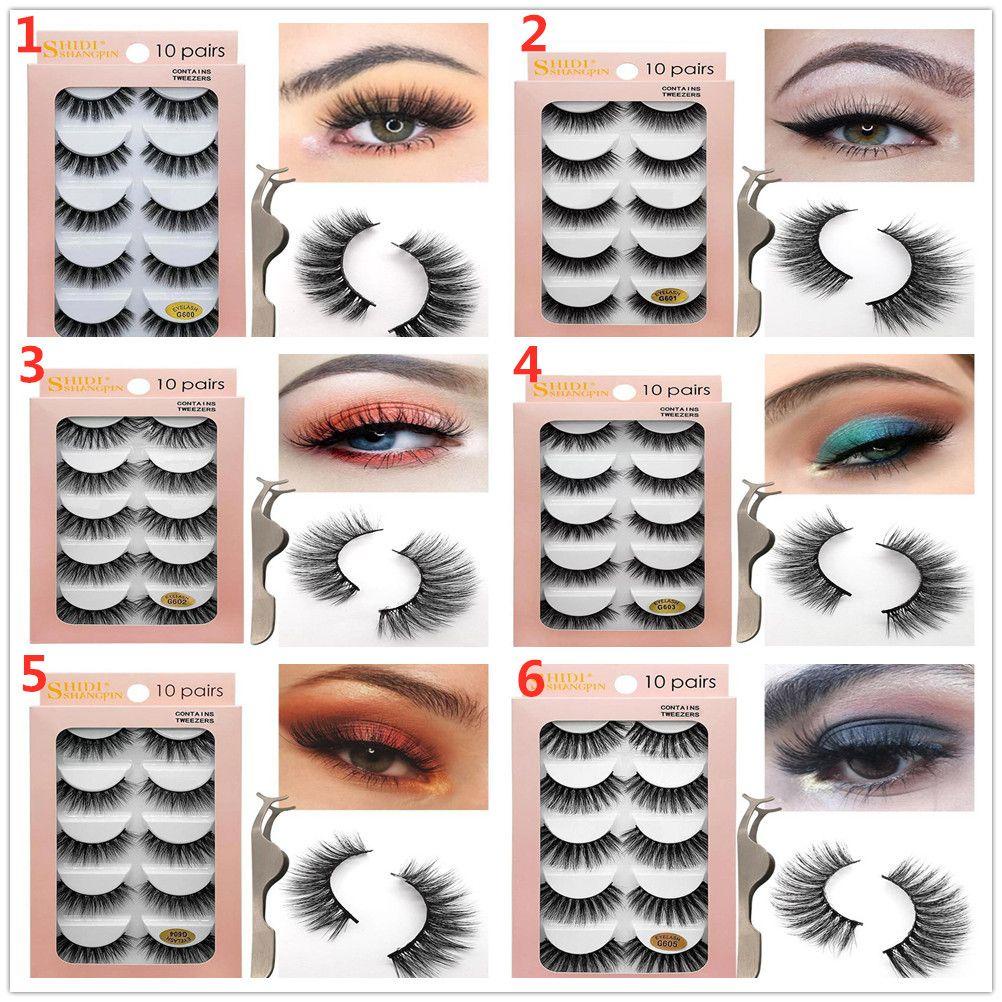Set 10 Cặp Lông Mi Giả Dài Và Dày Tự Nhiên Handmade