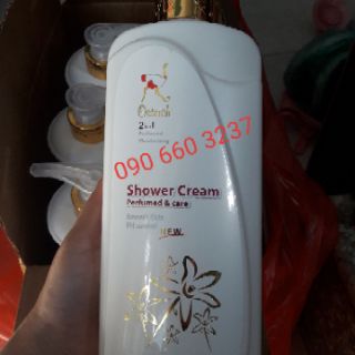 Sữa Tắm Thơm Sáng Da Ostrich 900ml