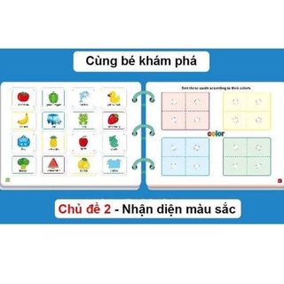 Sale sốc bộ sách bóc dán 17 chủ đề thông minh cho bé loại 1 bìa cứng phủ - ảnh sản phẩm 6