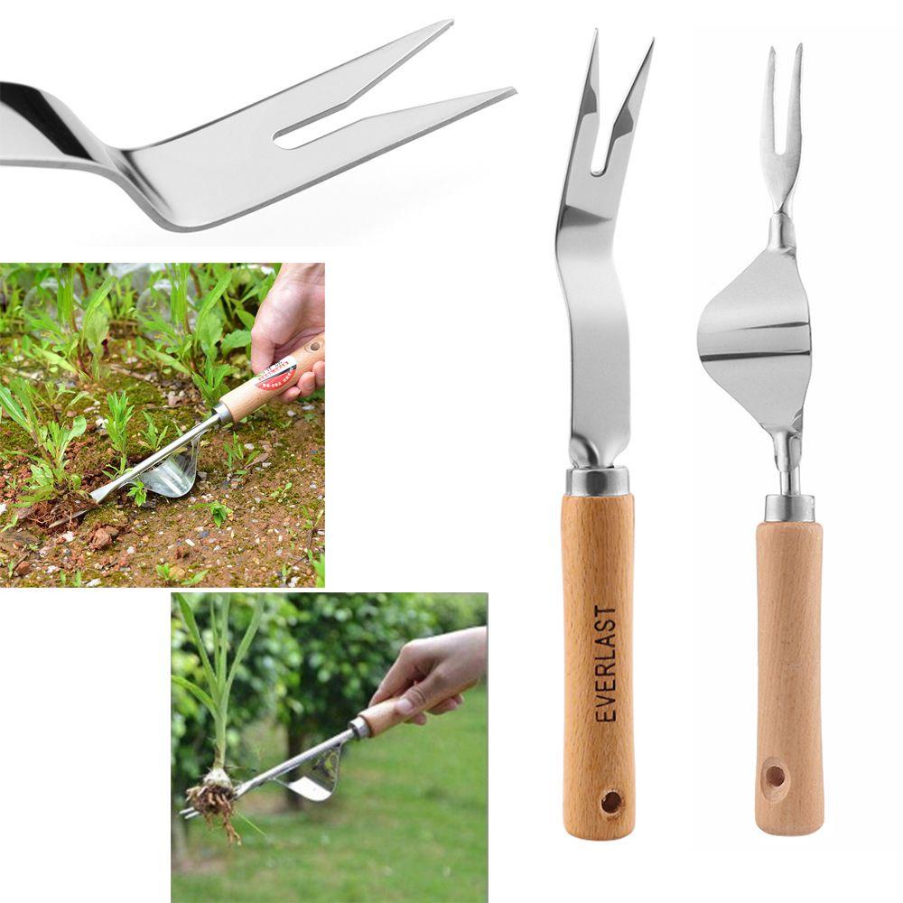 Nĩa Bằng Thép Không Gỉ Tay Cầm Bằng Gỗ Tiện Dụng