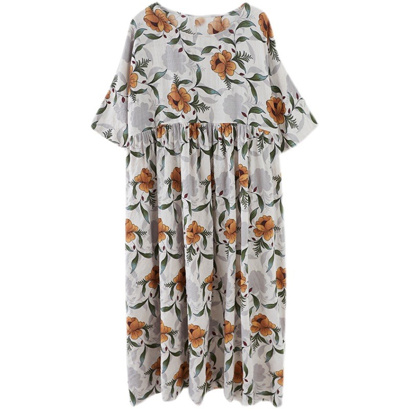 NRVP Mới Đầm Suông Tay Ngắn Thời Trang Cho Nữ Size Lớn