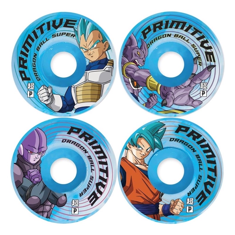 Bộ Bánh Ván Trượt SKateboard Cao Cấp Mỹ - PRIMITIVE DRAGON BALL SUPER 2 SURVIVAL TEAM WHEELS 52MM