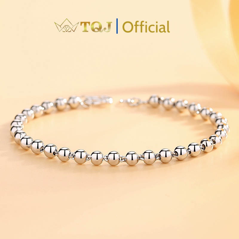 Lắc Bạc Nữ TQJ- LS39 Chất Liệu Bạc 925 Chuỗi Hạt Tròn Xinh