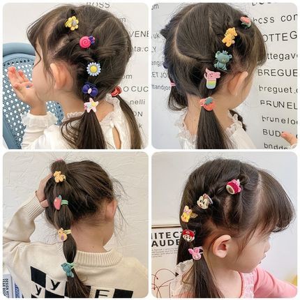 Set 30 dây buộc tóc co giãn họa tiết hoạt hình cho bé gái