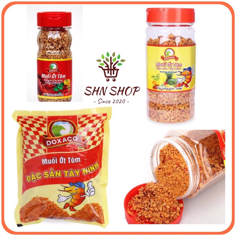 MUỐI ỚT TÔM DOXACO 80gr/150gr/250gr CHẤM TRÁI CÂY,MÓN NƯỚNG