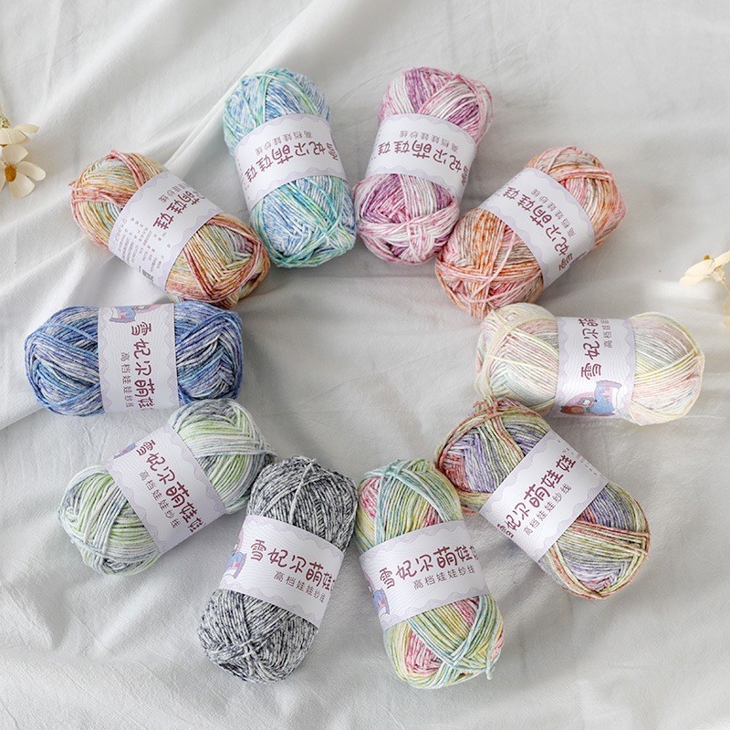 Len Baby Yarn màu loang (cuộn 40gr)