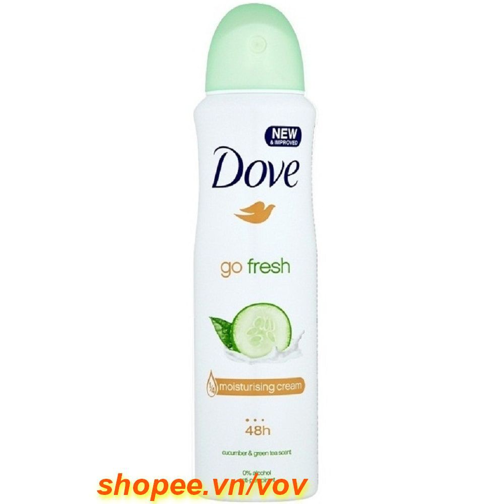 Xịt Khử Mùi Nữ 150Ml Dove Go Fresh Dưa Leo, Vov Cung Cấp & Bảo Trợ.