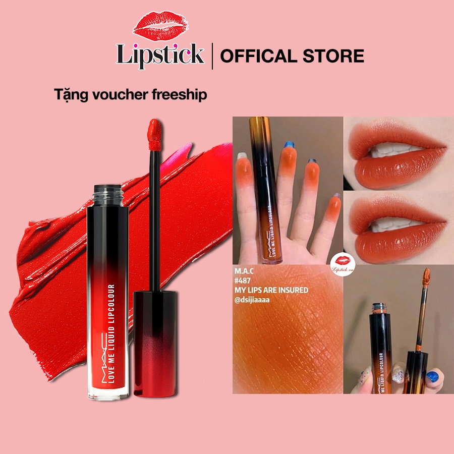 Son kem lì mac Love Me Liquid Lipcolour , son kem dưỡng ẩm 12 Giờ