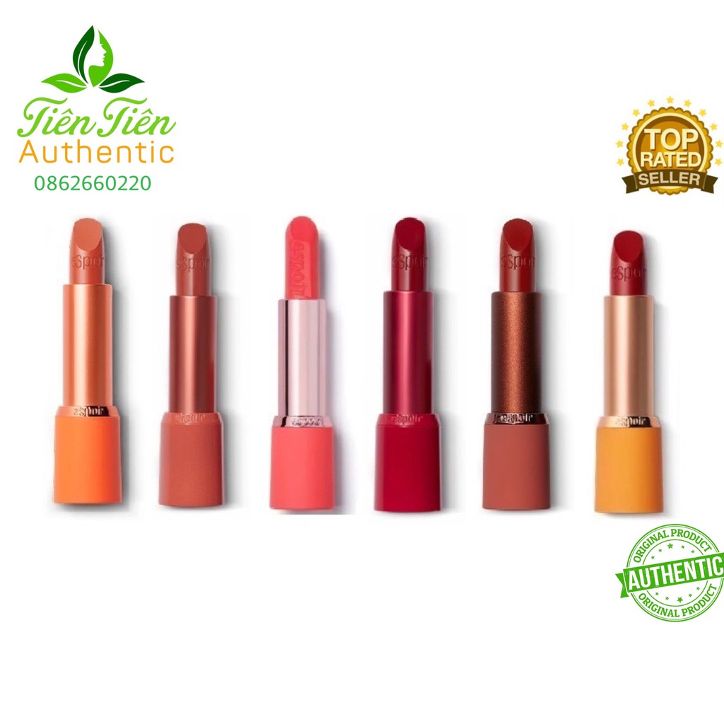 Son Thỏi Espoir Lipstick No Wear Gentle Matte, Chiffon Matte, Moist Hug và Power Matte Đủ Màu Hàng Chính Hãng