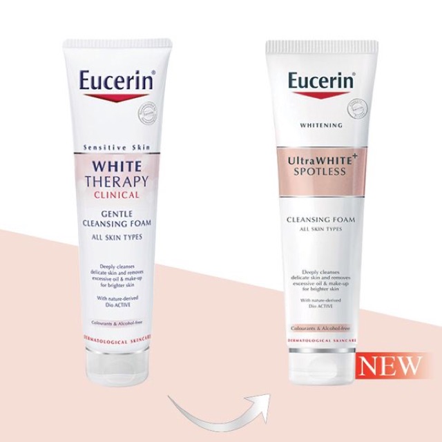 [MUA 1 TẶNG 1] Sữa rửa mặt Eucerin Ultra White+ Spotless Cleansing Foam làm trắng da 150g TẶNG CỌ RỬA MẶT