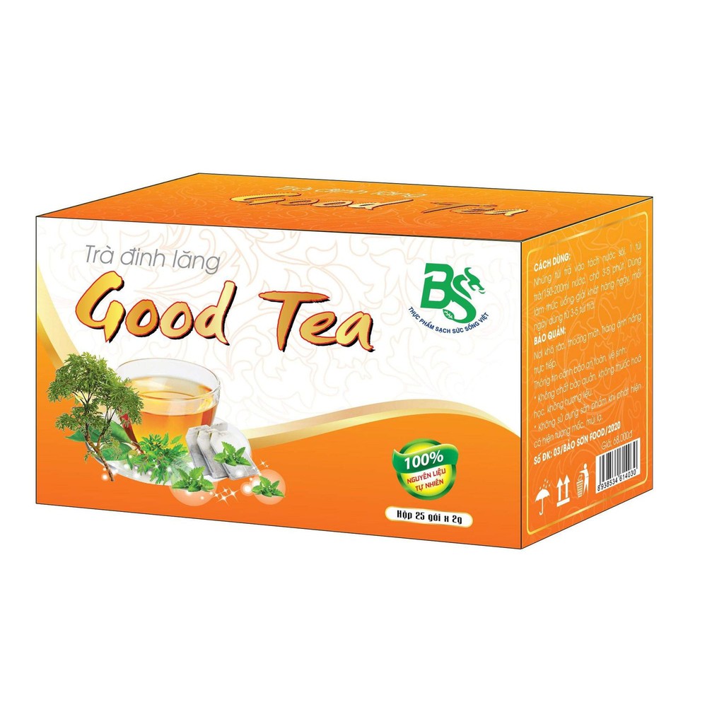 trà đinh lăng goodtea 25 túi lọc(100% tự nhiên)