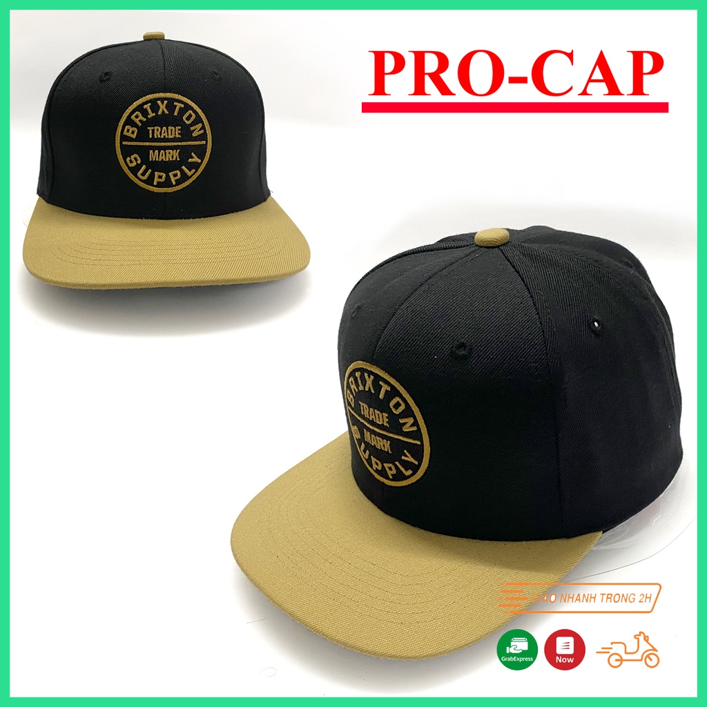 NÓN SNAPBACK BRIXTON CHẤT VẢI COTTON HÀN QUỐC CAO CẤP