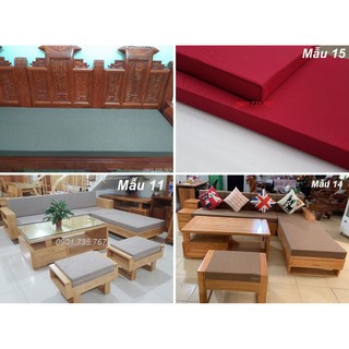 Bộ đệm ghế ngồi bông ép cao cấp màu trơn