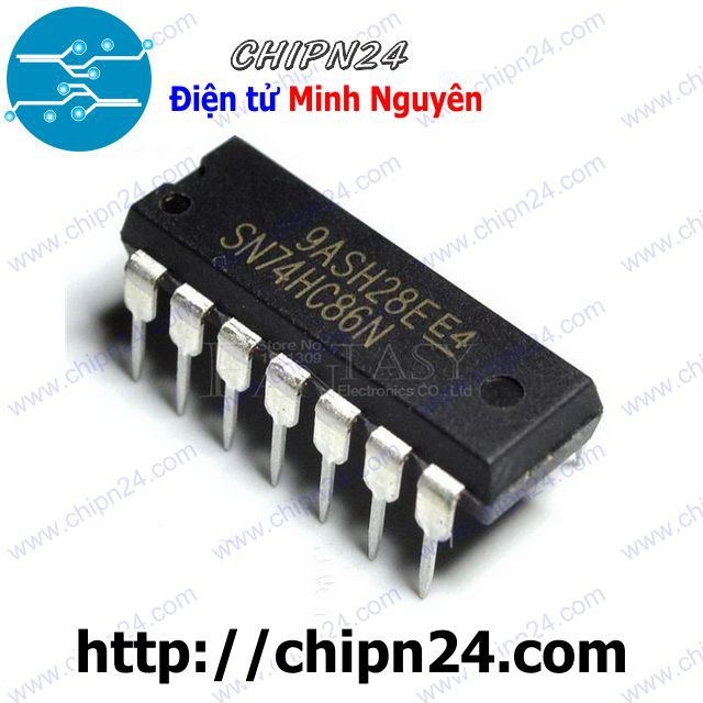 [2 CON] IC 74HC86 DIP-14 (SN74HC86N 7486)