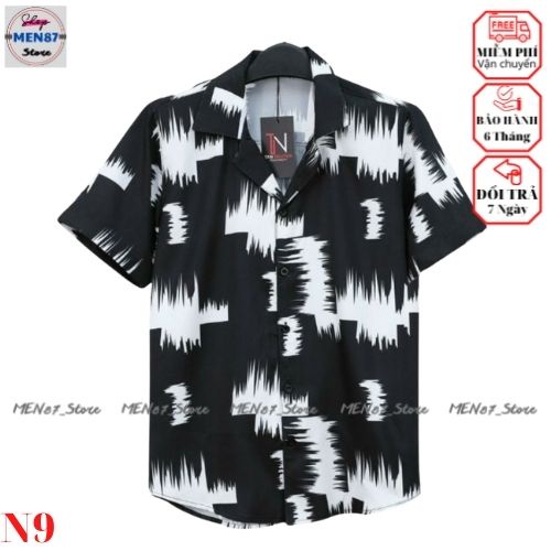 Áo sơ mi tay ngắn nam nữ form rộng sơ mi cổ vest unisex tay lỡ, chất vải lụa mịn chống nhăn - Men87_store