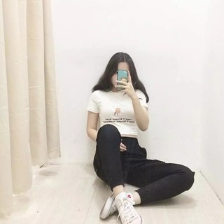 Áo croptop nữ hình hoa cúc