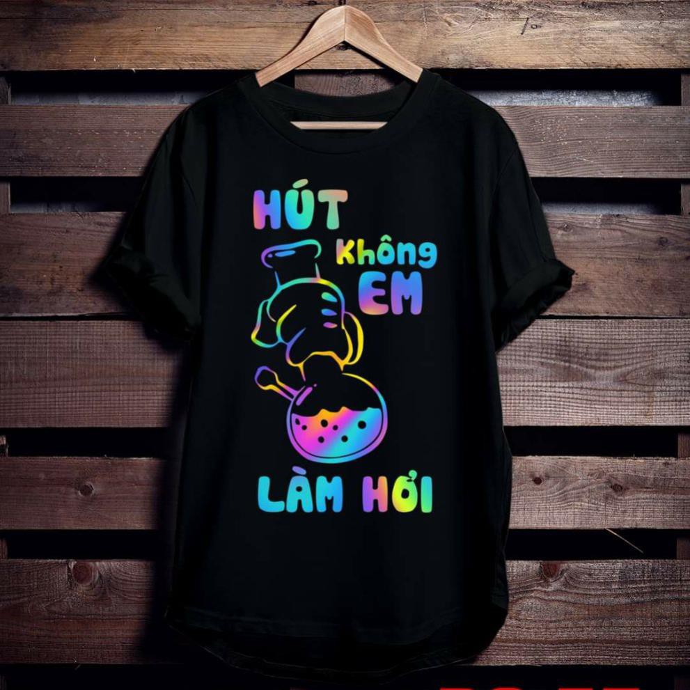 Áo thun TAY NGẮN phản quang 7 màu hút không em làm hơi (CHỤP FLASH)